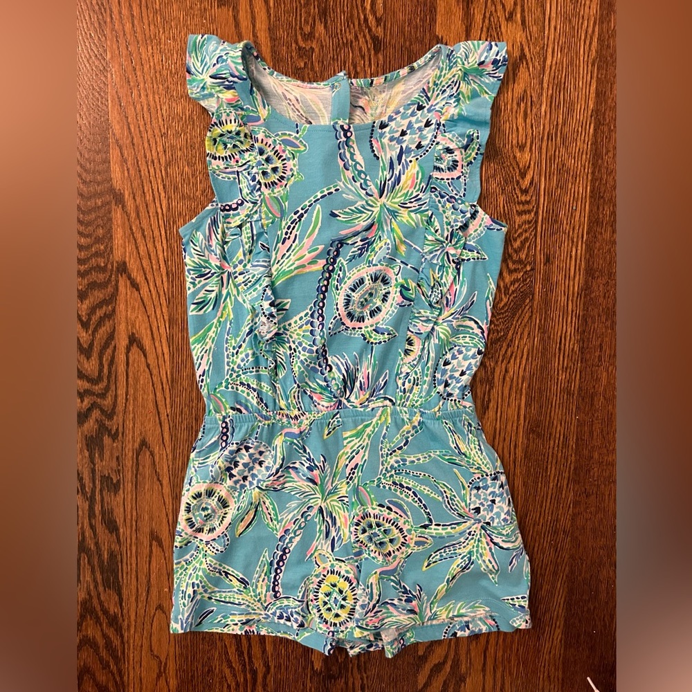Lilly Pulitzer girls size large romper EUC